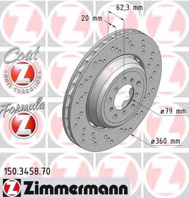 34112283802 BMW Disco do freio traseiro