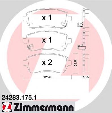 Sapatas do freio dianteiras de disco AE8Z2001C Ford