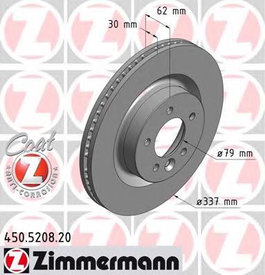 Disco do freio dianteiro Brembo 09887530