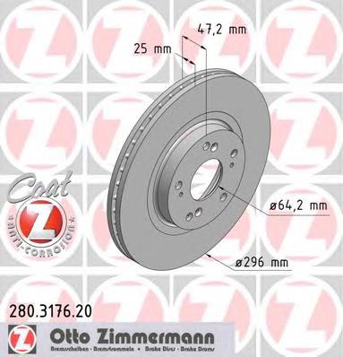 BDS1828 Jurid/Bendix Disco do freio dianteiro
