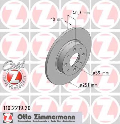 Disco do freio traseiro Zimmermann 110221920 preço, a partir de 51,33 USD