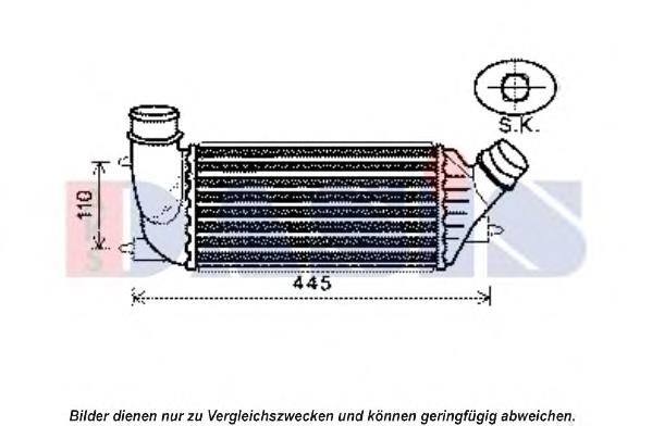 Radiador de intercooler 2397J83 Polcar