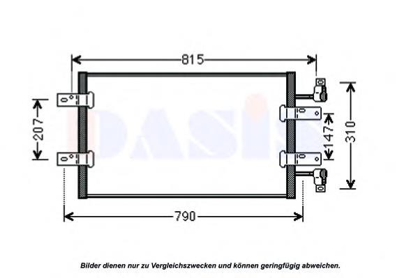Radiador de aparelho de ar condicionado 4418531 Opel