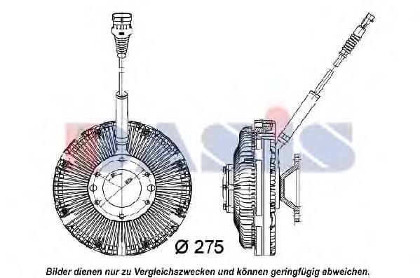 1916598 DAF Acoplamento viscoso de ventilador de esfriamento