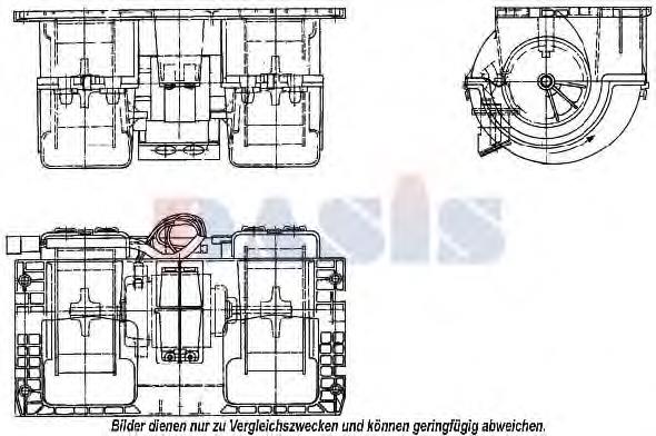 Motor de ventilador de forno (de aquecedor de salão) HELLA 8EW351336141 preço, a partir de 93,54 USD