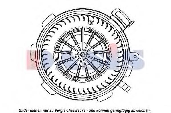 Motor de ventilador de forno (de aquecedor de salão) VAG A0008356107
