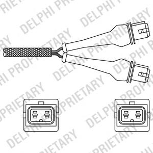 Sonda lambda, sensor de oxigênio até o catalisador 1628T2 Peugeot/Citroen
