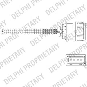 Sonda lambda, sensor de oxigênio até o catalisador 77360 FAE