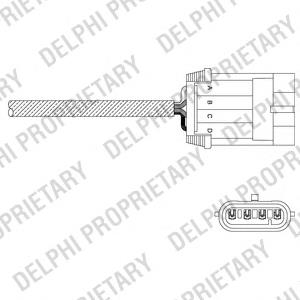 Sonda lambda, sensor de oxigênio até o catalisador Opel 855342