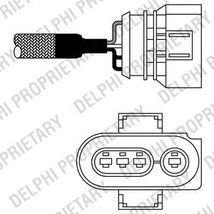 Sonda lambda, sensor de oxigênio até o catalisador VAG 258003542