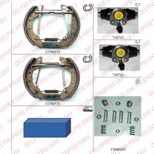 Compre 0204113591 Bosch Sapatas do freio traseiras de tambor, montadas com cilindros, kit