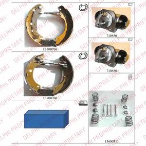 Compre 8671016167 Renault (RVI) Sapatas do freio traseiras de tambor, montadas com cilindros, kit