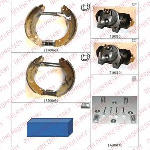 Compre GSK1223 TRW Sapatas do freio traseiras de tambor, montadas com cilindros, kit