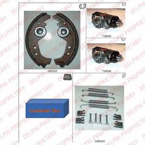 Sapatas do freio traseiras de tambor Fiat/Alfa/Lancia 9948233 preço, a partir de 24,31 USD