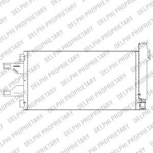 Radiador de aparelho de ar condicionado 1371427080 Fiat/Alfa/Lancia