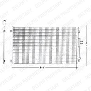 04809267AC Chrysler Radiador de aparelho de ar condicionado