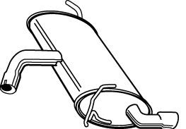 Compre 1K6253609S VAG Silenciador, parte traseira