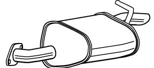 Compre 171019 Bosal Silenciador, parte traseira