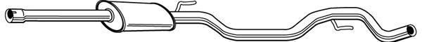 Compre 292039 Bosal Silenciador, parte central