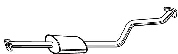 MR552606 Mitsubishi Silenciador, parte central