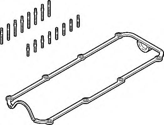 Vedante da tampa de válvulas de motor, kit 026198025C VAG