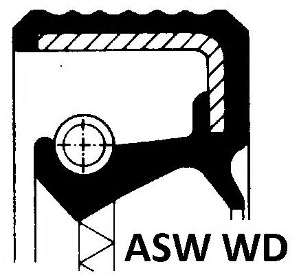 Vedação dianteira da árvore distribuidora de motor P7608701 Glaser