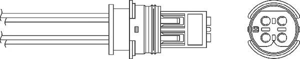0005408117 Mercedes Sonda lambda, sensor de oxigênio depois de catalisador