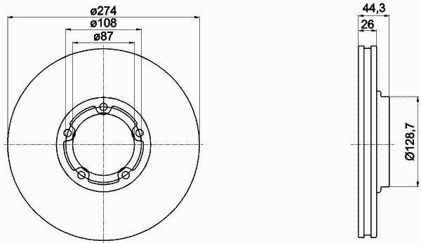 Compre S581294A200 Hyundai/Kia Disco do freio dianteiro