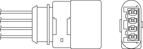 0258006245 VAG Sonda lambda, sensor de oxigênio até o catalisador