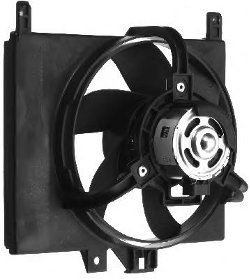 0003127V008 Mercedes Difusor do radiador de esfriamento, montado com motor e roda de aletas