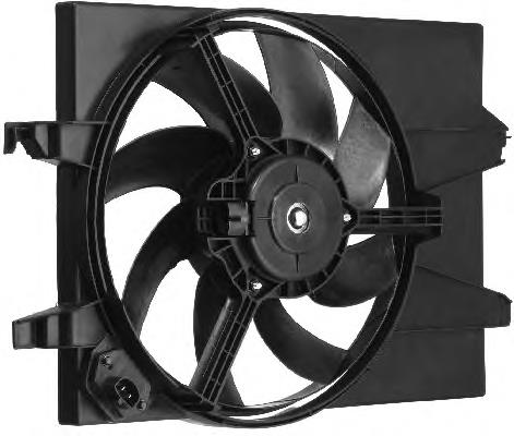 Y40115025C Mazda Difusor do radiador de esfriamento, montado com motor e roda de aletas