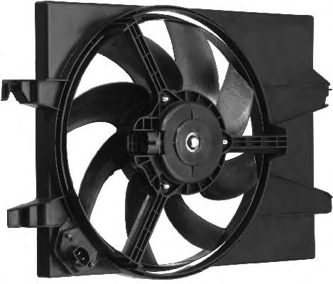 Difusor do radiador de esfriamento, montado com motor e roda de aletas NRF 47978
