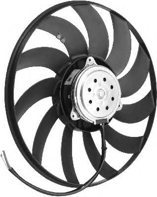 Ventilador elétrico de esfriamento montado (motor + roda de aletas) esquerdo 85246 Nissens
