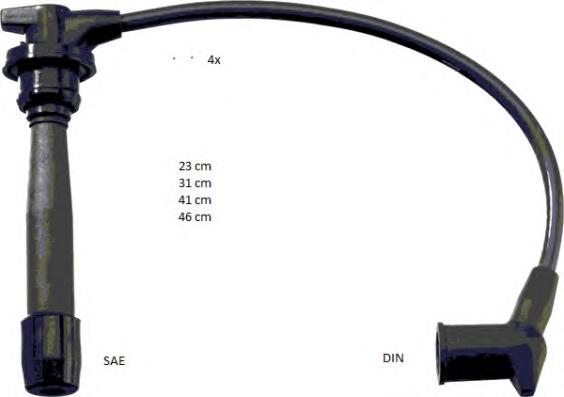 Compre Fios de alta voltagem, kit KIA Cerato 1