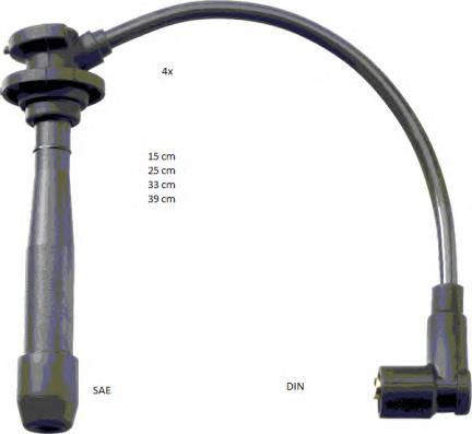 Compre OK30F18140 Hyundai/Kia Fios de alta voltagem, kit