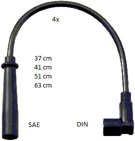 Fios de alta voltagem, kit 85147 FAE