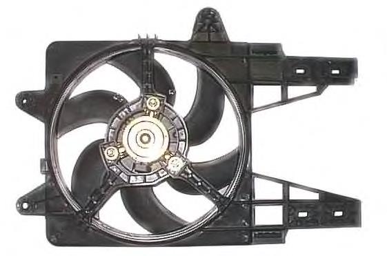 Difusor do radiador de esfriamento, montado com motor e roda de aletas 85140 Nissens