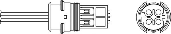 Sonda lambda, sensor de oxigênio depois de catalisador BMW 7544655