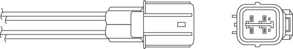 Sonda lambda, sensor de oxigênio até o catalisador 77450 FAE