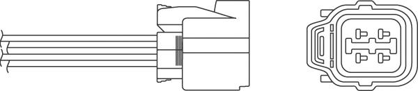 Sonda lambda, sensor de oxigênio depois de catalisador 1661 NGK