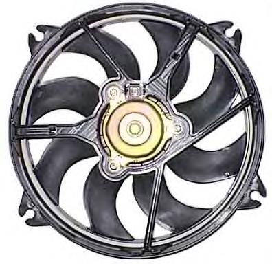 Ventilador elétrico de esfriamento montado (motor + roda de aletas) 722839 Hans Pries (Topran)