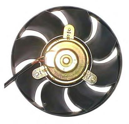Ventilador elétrico de esfriamento montado (motor + roda de aletas) direito 4A0959455C VAG
