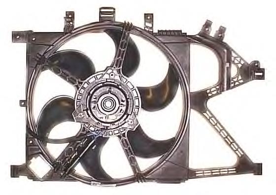 24445182 General Motors Difusor do radiador de esfriamento, montado com motor e roda de aletas