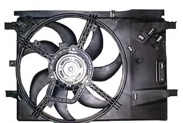 Difusor do radiador de aparelho de ar condicionado, montado com roda de aletas e o motor 47875 NRF