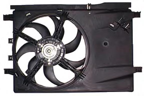 47235 NRF Difusor do radiador de esfriamento, montado com motor e roda de aletas