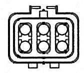 Ventilador elétrico de esfriamento montado (motor + roda de aletas) Kamoka 7740006