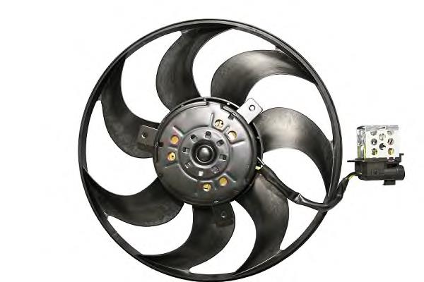 Ventilador elétrico de esfriamento montado (motor + roda de aletas) 24431827 Opel