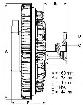 Acoplamento viscoso de ventilador de esfriamento 1032000622 Mercedes