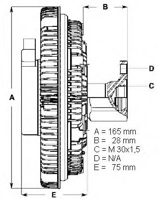 Acoplamento viscoso de ventilador de esfriamento Land Rover ERR4996 preço, a partir de 119,58 USD