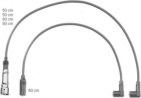 Fios de alta voltagem, kit 0901 NGK